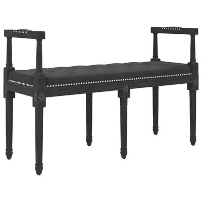 vidaXL Banc Noir 110x40x70 cm Velours