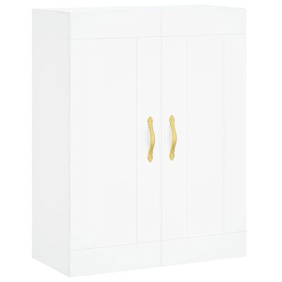 vidaXL Armoires murales 2 pcs blanc bois d'ingénierie