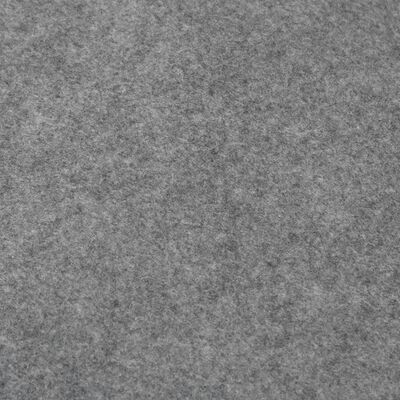 vidaXL Bâche de piscine gris clair Ø550 cm géotextile polyester