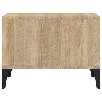 vidaXL Table basse Chêne sonoma 60x50x36,5 cm Bois d'ingénierie