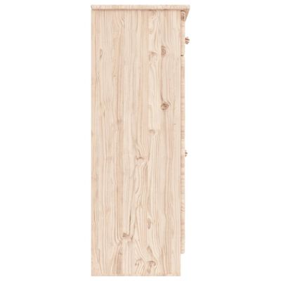 vidaXL Armoire à chaussures ALTA 77x35x96 cm bois massif de pin