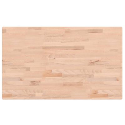 vidaXL Comptoir de salle de bain 100x60x2,5 cm bois massif de hêtre