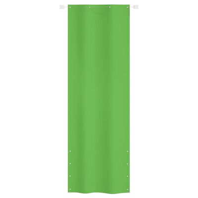 vidaXL Écran de balcon Vert clair 80x240 cm Tissu Oxford