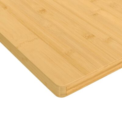 vidaXL Dessus de table 80x80x2,5 cm bambou