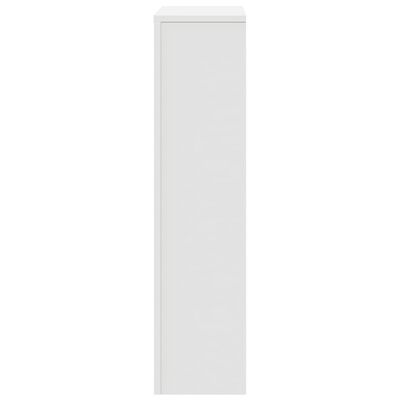 vidaXL Cache-radiateur blanc 78x20x82 cm bois d'ingénierie