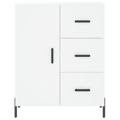 vidaXL Buffet haut Blanc 69,5x34x180 cm Bois d'ingénierie