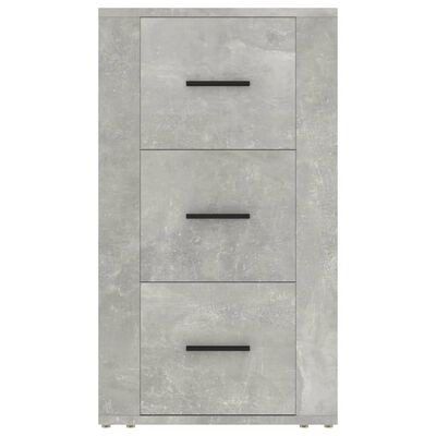 vidaXL Buffet Gris béton 40x33x70 cm Bois d'ingénierie