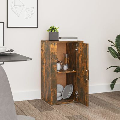 vidaXL Buffet Chêne fumé 40x33x70 cm Bois d'ingénierie