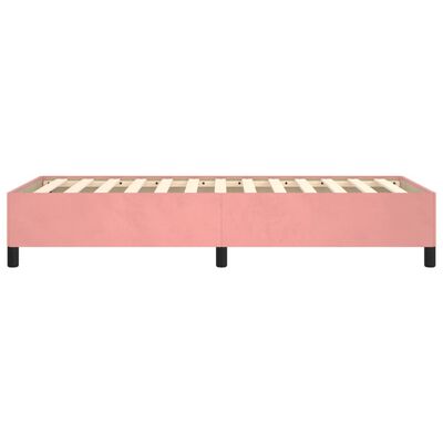 vidaXL Cadre de lit sans matelas rose 90x200 cm velours