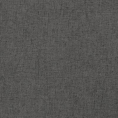 vidaXL Repose-pied Gris foncé 60x60x36 cm Tissu