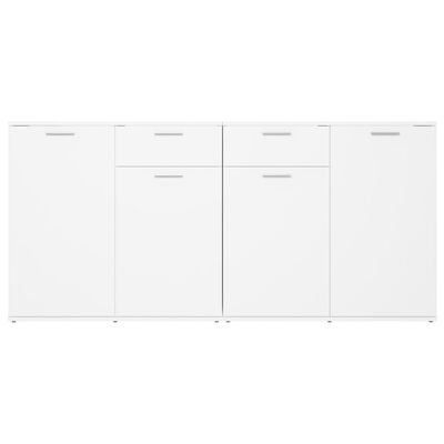 vidaXL Buffet Blanc 160x36x75 cm Bois d'ingénierie