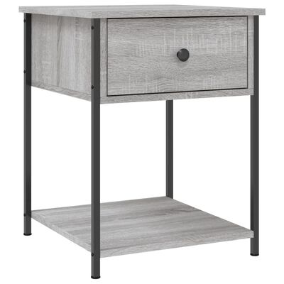 vidaXL Tables de chevet 2 pcs sonoma gris 44x45x58 cm bois ingénierie