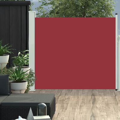 vidaXL Auvent latéral rétractable de patio 100x300 cm Rouge