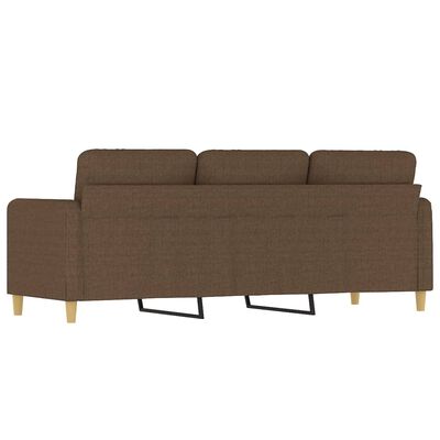 vidaXL Canapé à 3 places Marron 180 cm Tissu