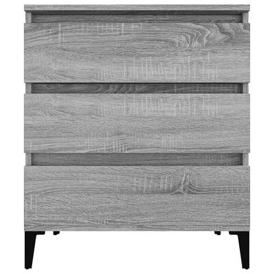 vidaXL Buffet Sonoma gris 60x35x70 cm Bois d'ingénierie