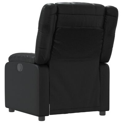 vidaXL Fauteuil inclinable Noir Similicuir