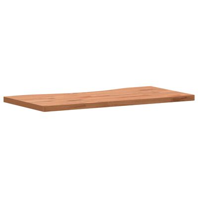 vidaXL Dessus de bureau 80x(36-40)x2,5 cm bois massif de hêtre