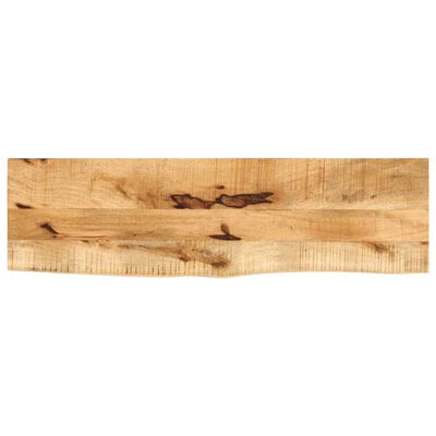 vidaXL Dessus de table 110x30x2,5cm bord vif bois massif manguier brut