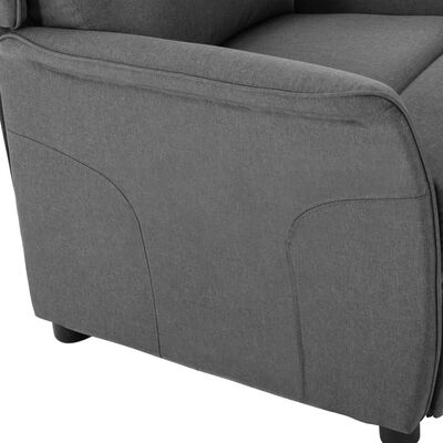 vidaXL Fauteuil inclinable Gris clair Tissu