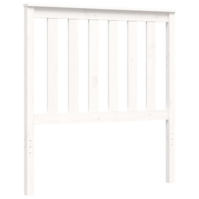 vidaXL Cadre de lit sans matelas blanc 90x200 cm bois massif