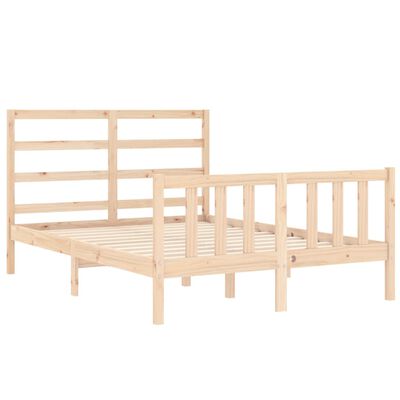 vidaXL Cadre de lit sans matelas bois de pin massif