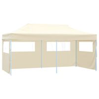 vidaXL Tente de réception pliable crème 3 x 6 m