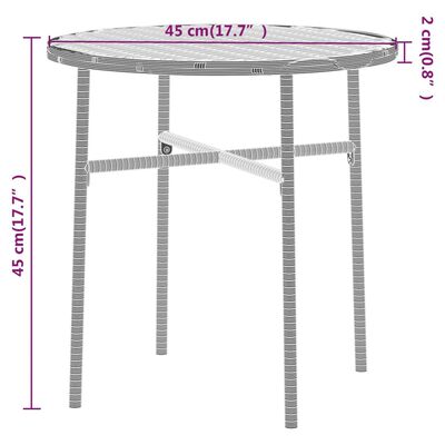 vidaXL Ensemble à manger de jardin 3 pcs Résine tressée Gris