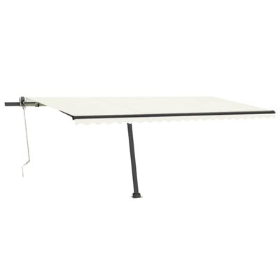 vidaXL Auvent automatique sur pied 500x300 cm Crème