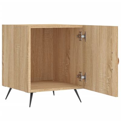 vidaXL Tables de chevet 2 pcs chêne sonoma 40x40x50 cm bois ingénierie