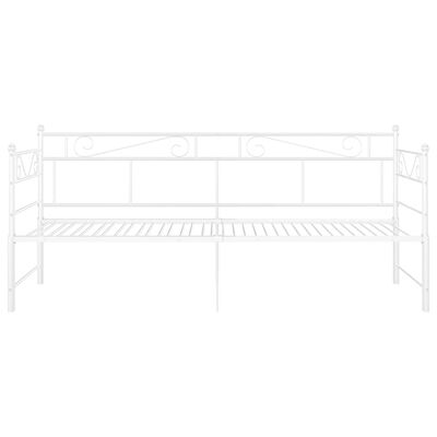 vidaXL Cadre de canapé-lit extensible sans matelas blanc 90x200 cm