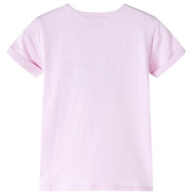 T-shirt pour enfants rose pâle 128