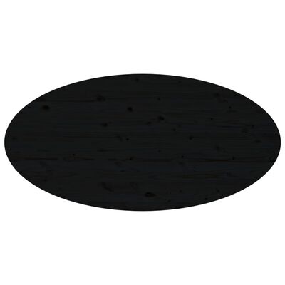 vidaXL Table basse Noir 110x55x45 cm Bois massif de pin