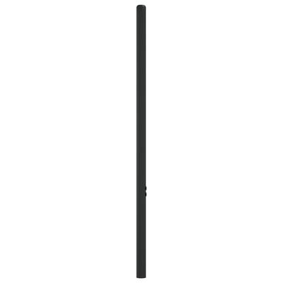 vidaXL Tête de lit métal noir 75 cm