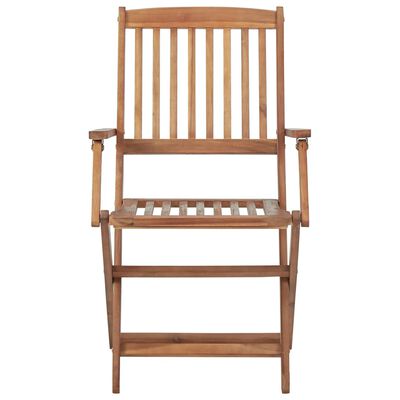 vidaXL Chaises pliables d'extérieur lot de 8 Bois d'acacia solide