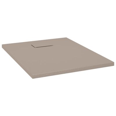 vidaXL Receveur de douche SMC Marron 90x70 cm