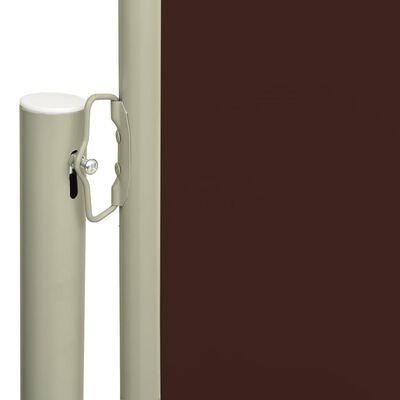 vidaXL Auvent latéral rétractable de patio 160x300 cm Marron