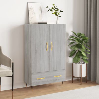 vidaXL Buffet haut sonoma gris 69,5x31x115 cm bois d'ingénierie