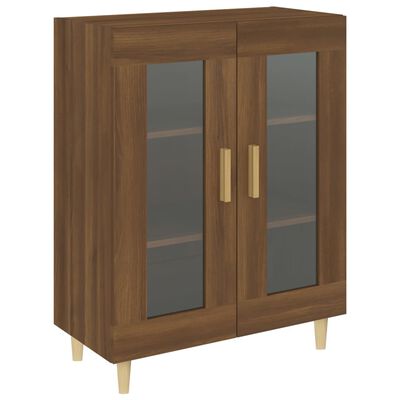 vidaXL Buffet chêne marron 69,5x34x90 cm bois d'ingénierie