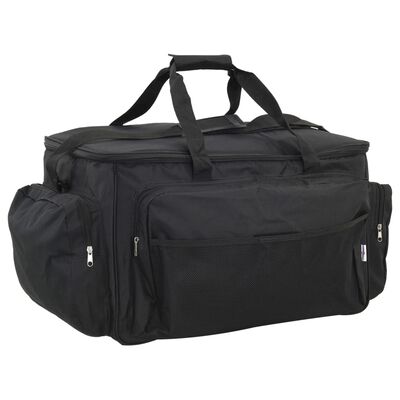 vidaXL Sac de pêche imperméable noir tissu oxford