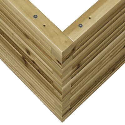 vidaXL Jardinière 80x80x68,5 cm bois de pin imprégné