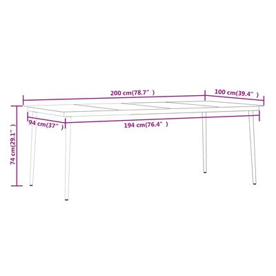 vidaXL Ensemble à manger de jardin avec coussins 7 pcs Beige