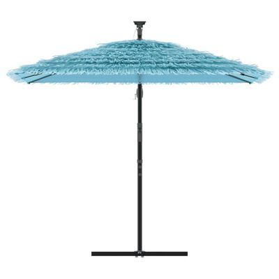 vidaXL Parasol de jardin avec mât en acier bleu 246x246x230 cm