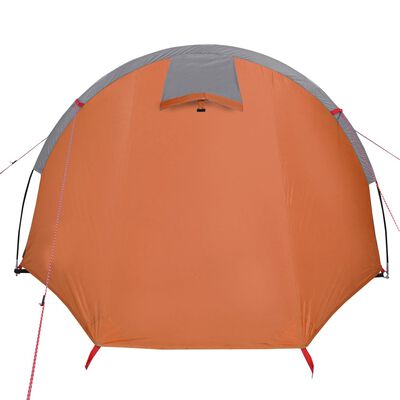 vidaXL Tente de camping tunnel 4 personnes orange imperméable