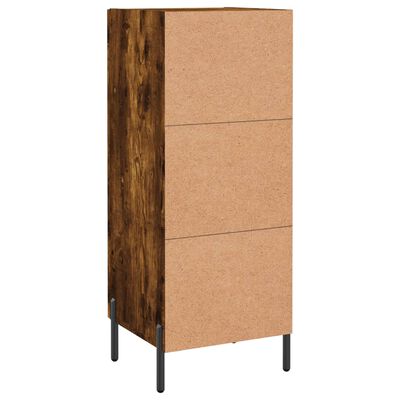 vidaXL Buffet Chêne fumé 34,5x34x90 cm Bois d'ingénierie