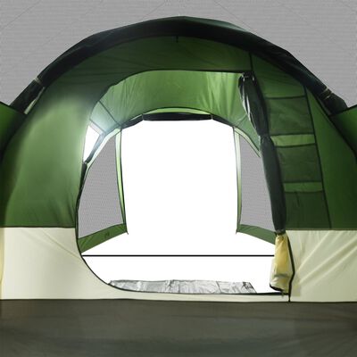 vidaXL Tente de camping tunnel 4 personnes vert imperméable