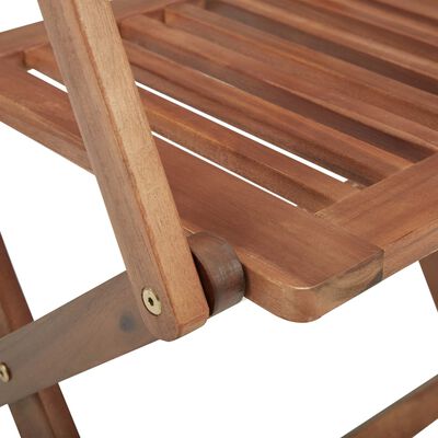 vidaXL Chaises pliables de jardin lot de 2 avec coussins Bois d'acacia