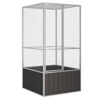 vidaXL Cage à oiseaux Anthracite 111x107x211,5 cm Acier galvanisé