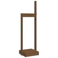 vidaXL Porte-bûches Marron miel 33,5x30x110 cm Bois massif de pin