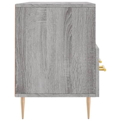 vidaXL Meuble TV sonoma gris 102x36x50 cm bois d'ingénierie