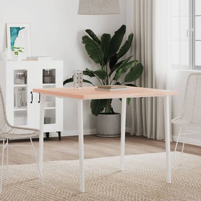 vidaXL Dessus de table 80x80x2,5 cm carré bois massif de hêtre